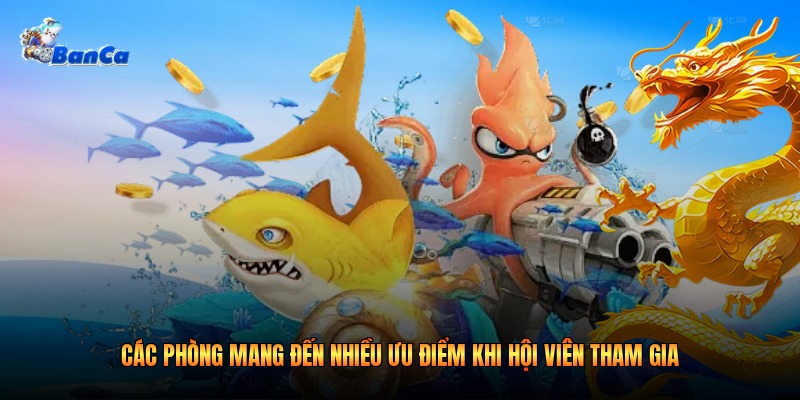 Các phòng mang đến nhiều ưu điểm khi hội viên tham gia